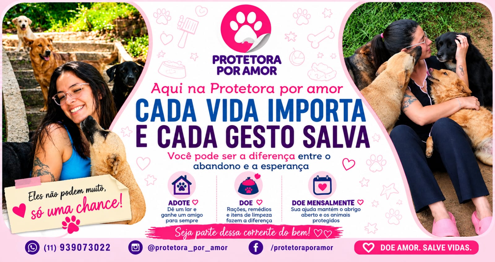 Arte da Protetora por Amor: Eles não pedem muito, só uma chance